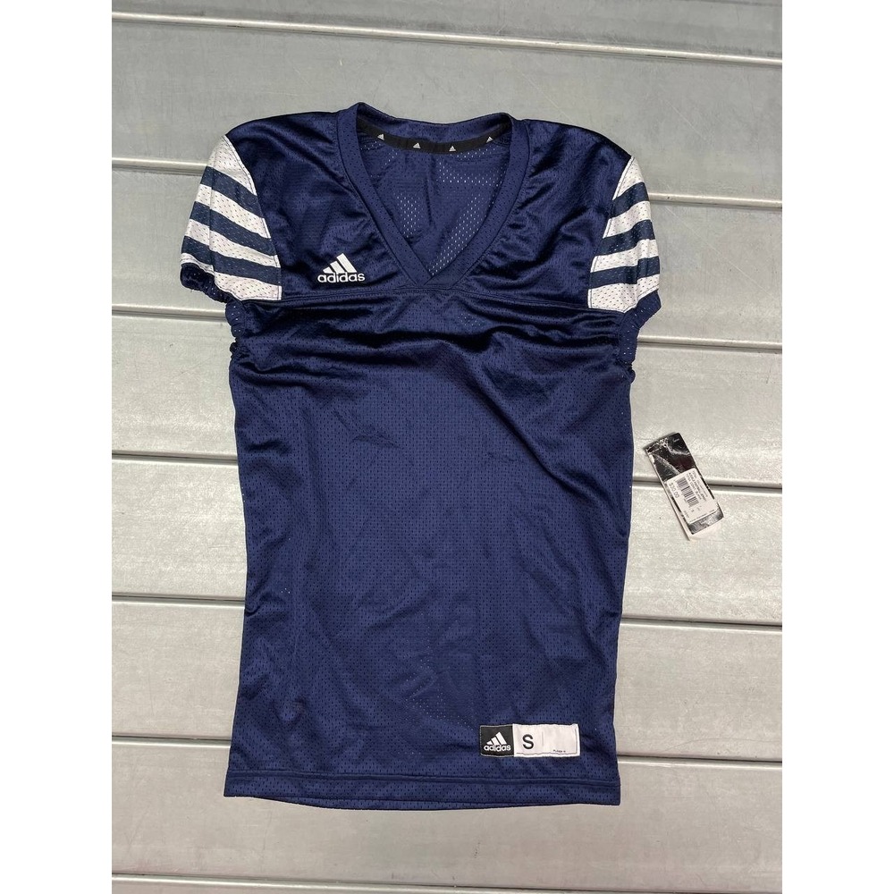 Adidas Climalite Size Small Audible‎ Football Practice Jersey in Blue White NWT